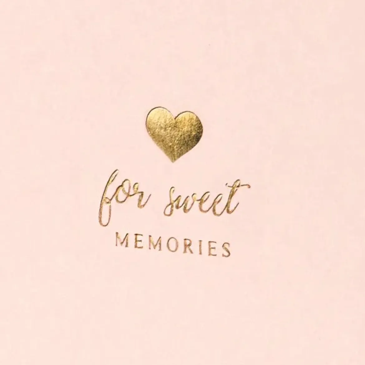 Album For sweet Memories Gästebuch blanko Papier rosa goldfarbig 22 Seiten 20,5x20,5cm