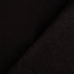 Alpenfleece Stoff uni schwarz 1,50m Breite