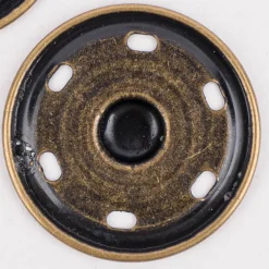 2 Annäh Druckknöpfe Messing altmessingfarben 30mm von Prym