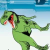 Applikation Dino T-Rex grün groß