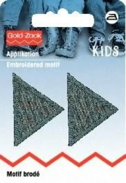 Applikation Dreiecke grau