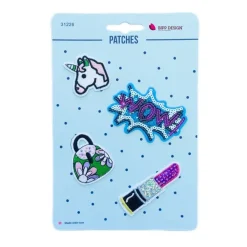 Applikationen Set 4 Stück Einhorn Lippenstift WOW