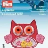 Applikation Eule rot