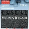 Applikation Jeanslabel schw Rechteck Casual Menswear