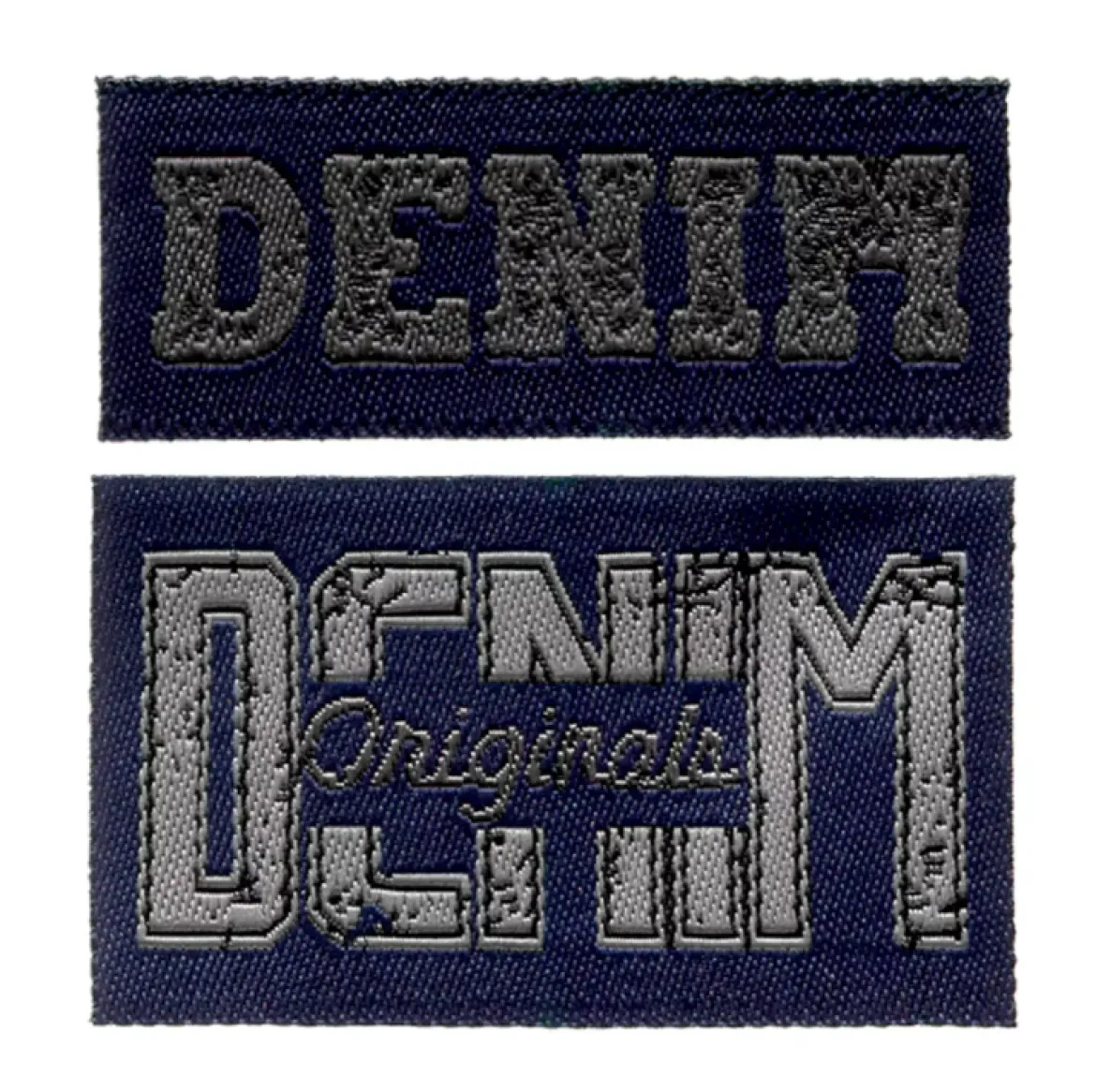 Applikation Label Denim jeansblau von Prym