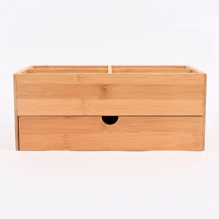 Aufbewahrungsbox mit Schublade aus Bambus 27x15x11cm