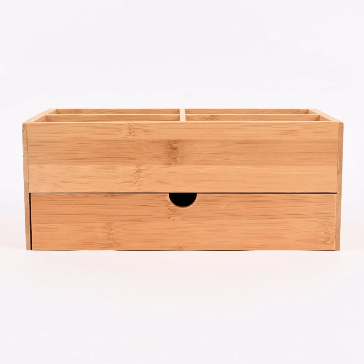 Aufbewahrungsbox mit Schublade aus Bambus 27x15x11cm