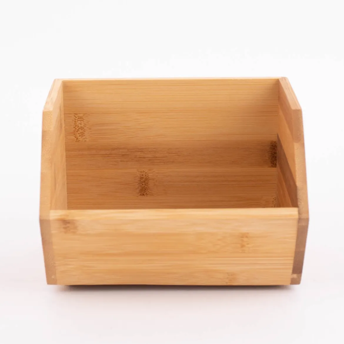 Aufbewahrungsbox rechteckig mit abgesenktem Rand Bambus natur 17,5x15,5x13xcm