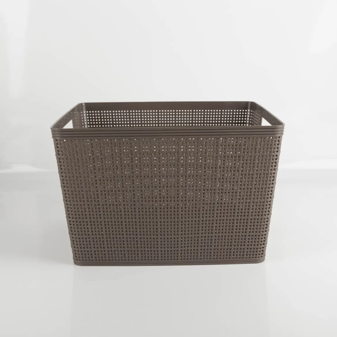 Aufbewahrungskorb Kunststoff grün, blau oder braun 35x29x21cm