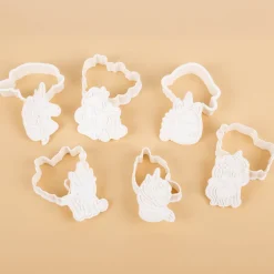 Ausstecher mit Stempelgriff Einhorn 6er Set aus Kunststoff für Backen und DIY von Creativ Company