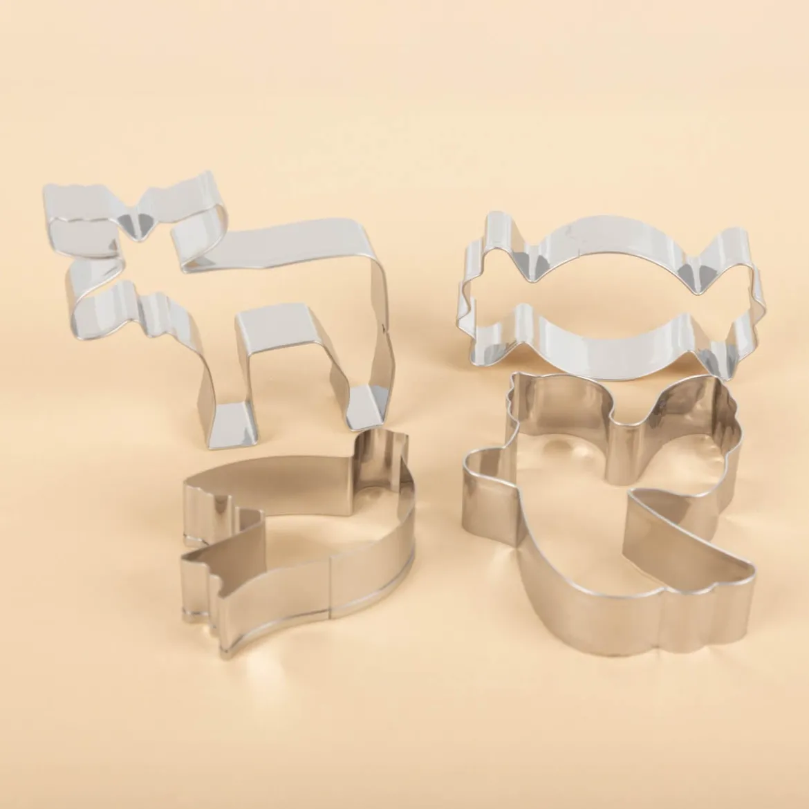 Ausstecher Weihnachten 4er Set aus Metall für Backen und DIY von Creativ Company