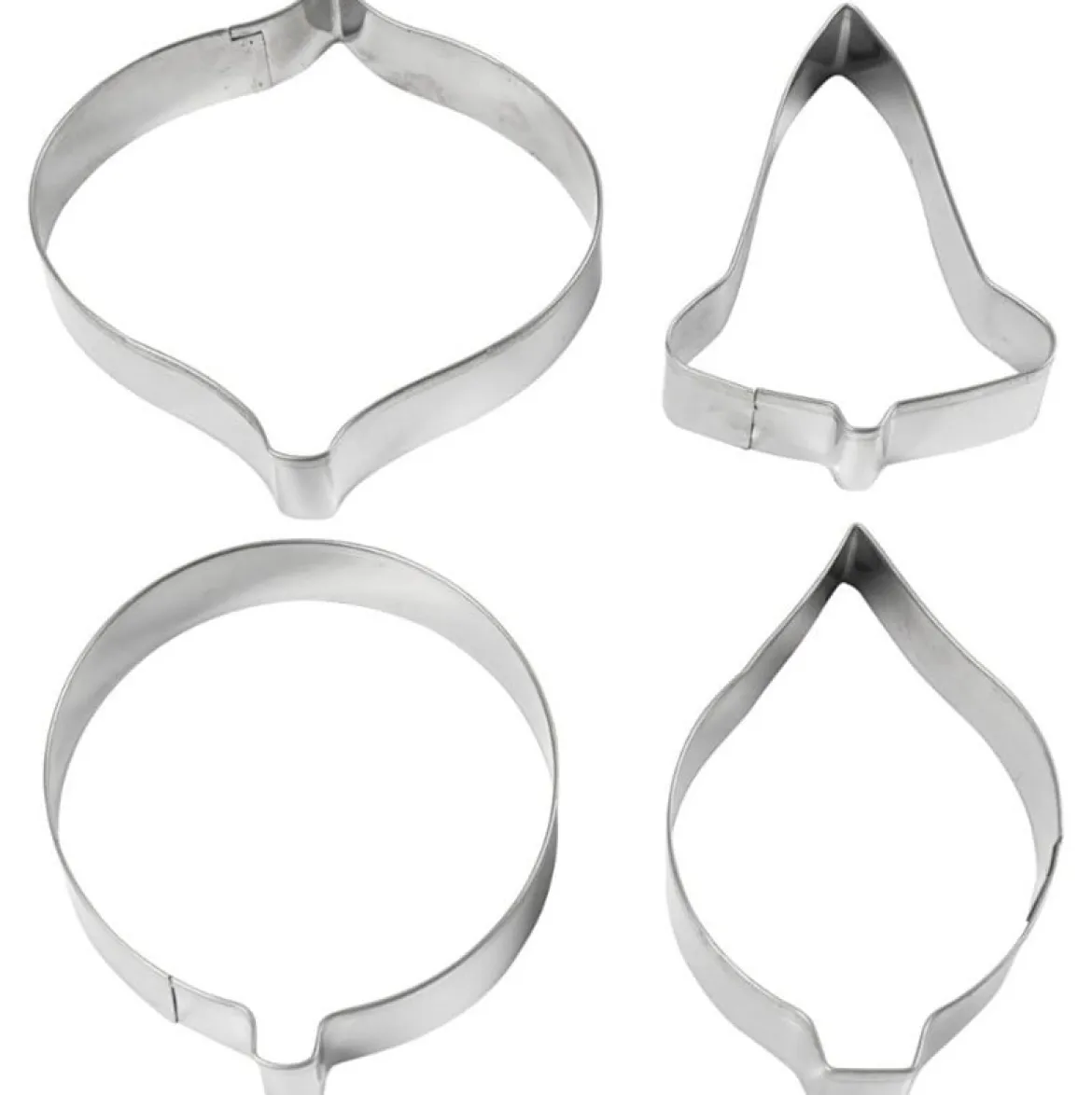 Ausstecher Weihnachten 4er Set aus Metall für Backen und DIY von Creativ Company