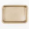 Backform und Bratform aus Metall goldfarbig 34x24x5,8cm