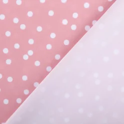 Badeanzugstoff UPF 50 bi-elastisch recycelt Punkte rosa 1,50m Breite