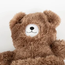 Bademantel Kinder Plüsch Bär mit Teddy braun