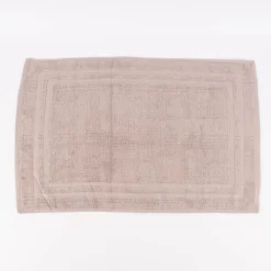 Badematte Baumwolle einfarbig taupe 45x70cm