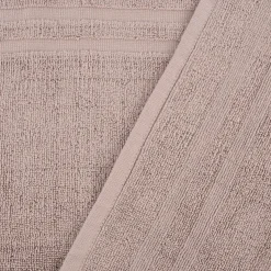 Badematte Baumwolle einfarbig taupe 45x70cm