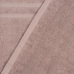 Badematte Bio Baumwolle einfarbig taupe 45x70cm