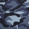 Badeshorts Stoff Camouflage recycelt wasserabweisend schnell trocknend blau 1,48m Breite