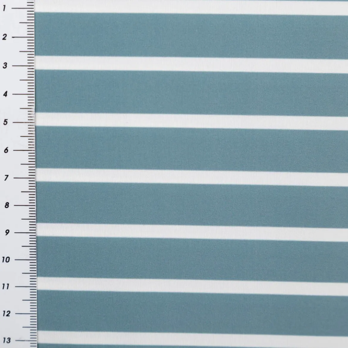 Badeshorts Stoff Streifen recycelt wasserabweisend schnell trocknend blau-weiß 1,48m Breite