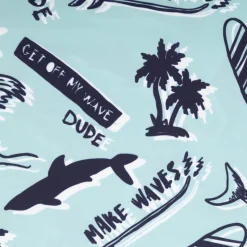 Badeshorts Stoff Surfers Paradise recycelt wasserabweisend schnell trocknend türkis 1,48m Breite