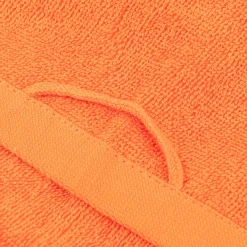 Badetuch aus Baumwolle Anti Stress Handtuch orange schwarz weiß 70x140cm von La Vida