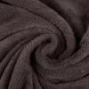 Bambus Fleece Stoff mit Baumwolle uni Grau 1,45m Breite