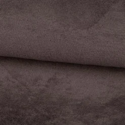 Bambus Fleece Stoff mit Baumwolle uni Grau 1,45m Breite