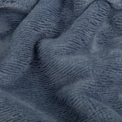 Bambus Fleece Stoff mit Baumwolle uni blau 1,45m Breite