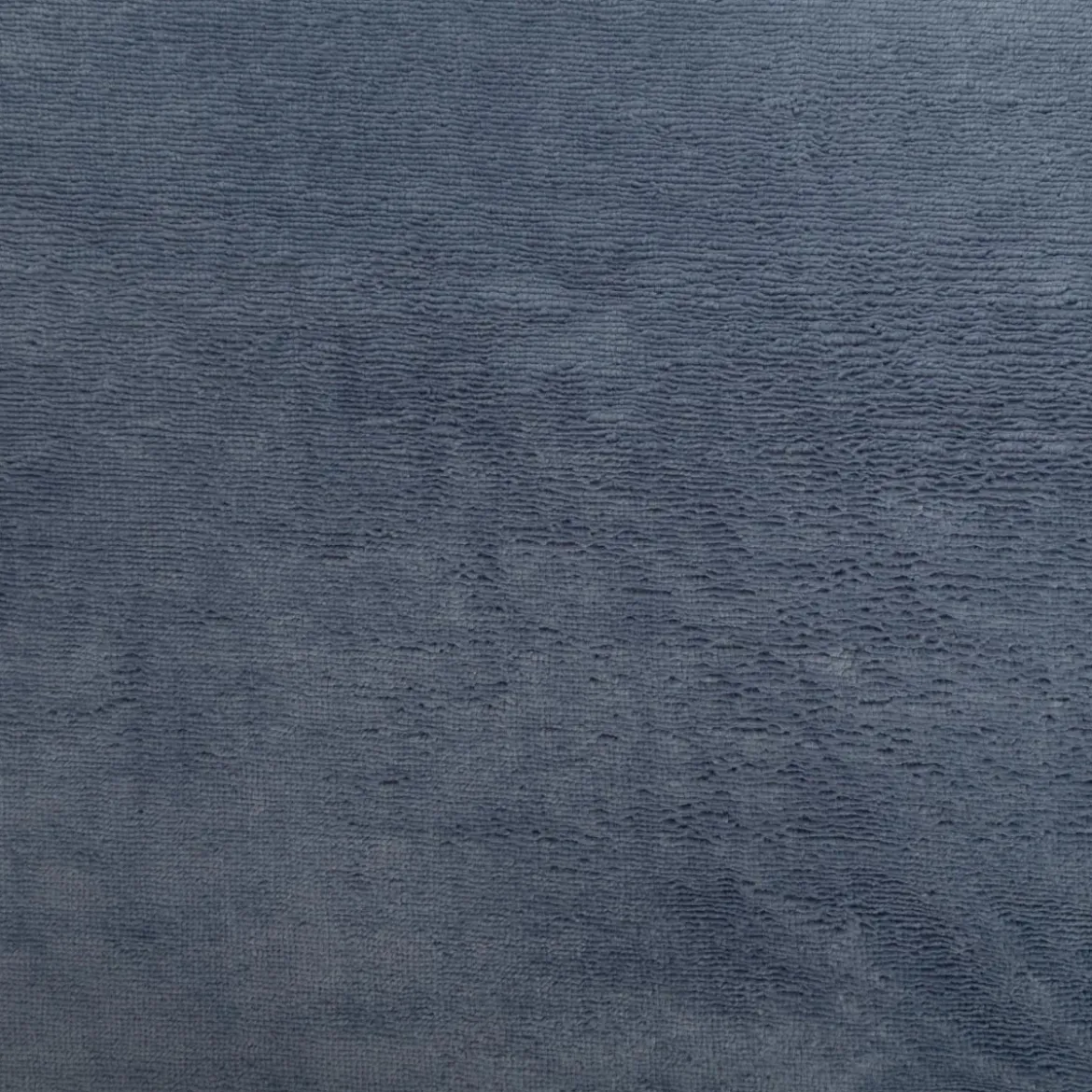 Bambus Fleece Stoff mit Baumwolle uni blau 1,45m Breite