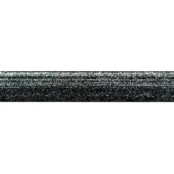 Band Glitzer Farbverlauf schwarz grau silberfarbig Breite: 2,5cm