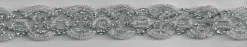 Band Glitzer silber Breite: 2cm
