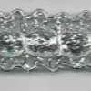 Band Glitzer silber D: 1,5cm