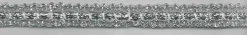 Band Glitzer silber D: 1,5cm