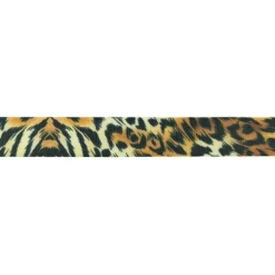 Band Leopardenmuster braun Meterware Breite: 25cm