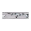 Band Nähmotive grau Breite: 20mm