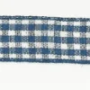 Band Zierband kariert kobaltblau Breite: 1,5cm
