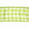 Band Zierband kariert lime Breite: 1,5cm