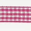 Band Zierband kariert pink Breite: 1,5cm