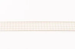 Band Zierband kariert sand Breite: 1,5cm
