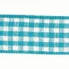 Band Zierband kariert türkis Breite: 1,5cm