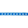 Baumwollband royal blau weiß Sterne Breite: 1,5cm