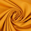Baumwolle Stoff Meterware Satin Spandex gelb ocker 1,45m Breite