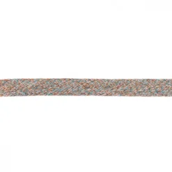Baumwoll Flachkordel Kordel braun petrol Breite: 2cm