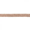 Baumwoll Flachkordel Kordel braun creme Breite: 2cm