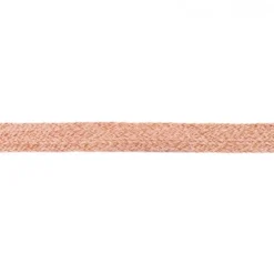 Baumwoll Flachkordel Kordel rosa braun Breite: 2cm