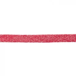 Baumwoll Flachkordel Kordel rot weiß Breite: 2cm