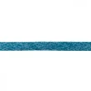 Baumwoll Flachkordel Kordel petrol weiß Breite: 2cm