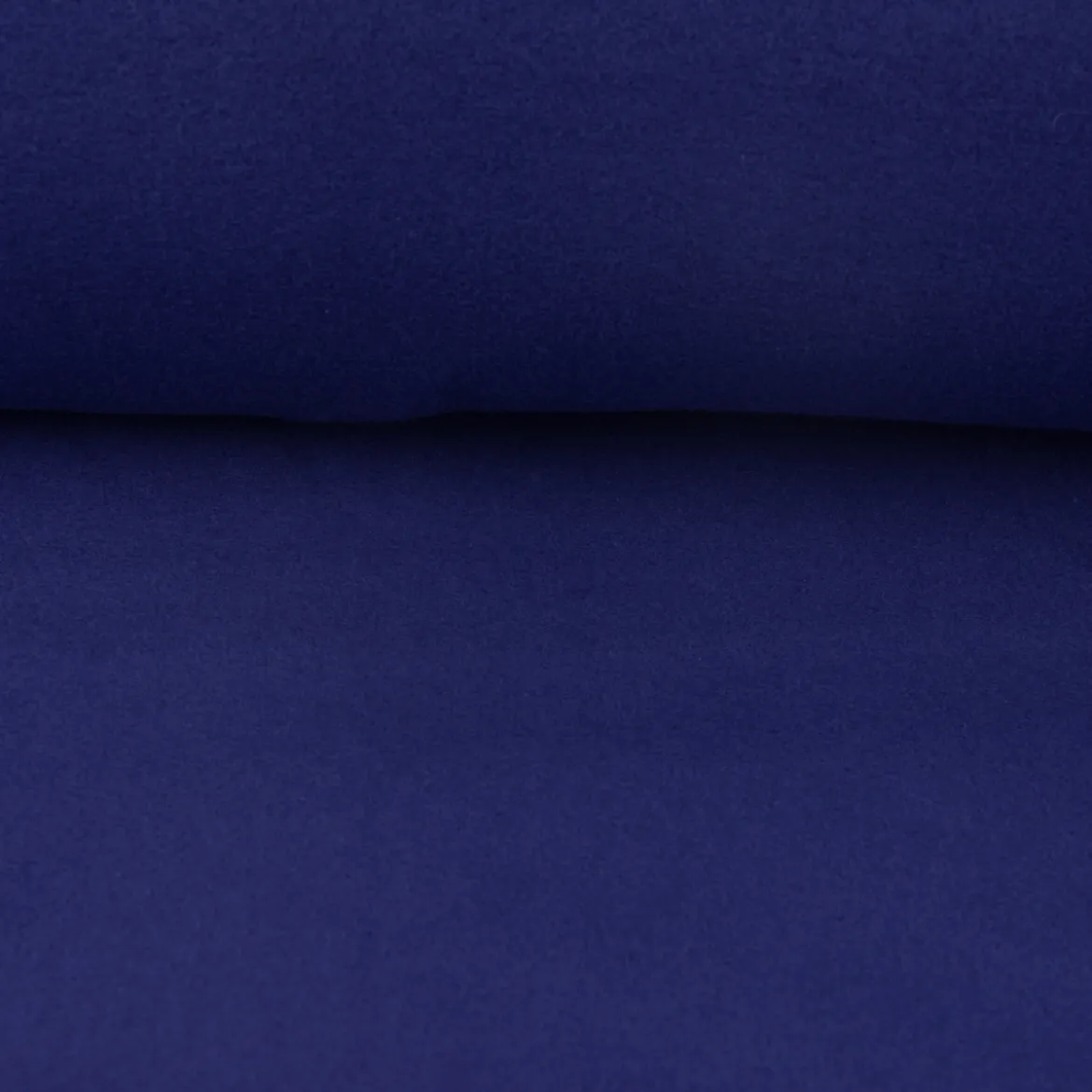 Baumwollfleece Fleece aus Baumwolle einfarbig dunkelblau 1,45m