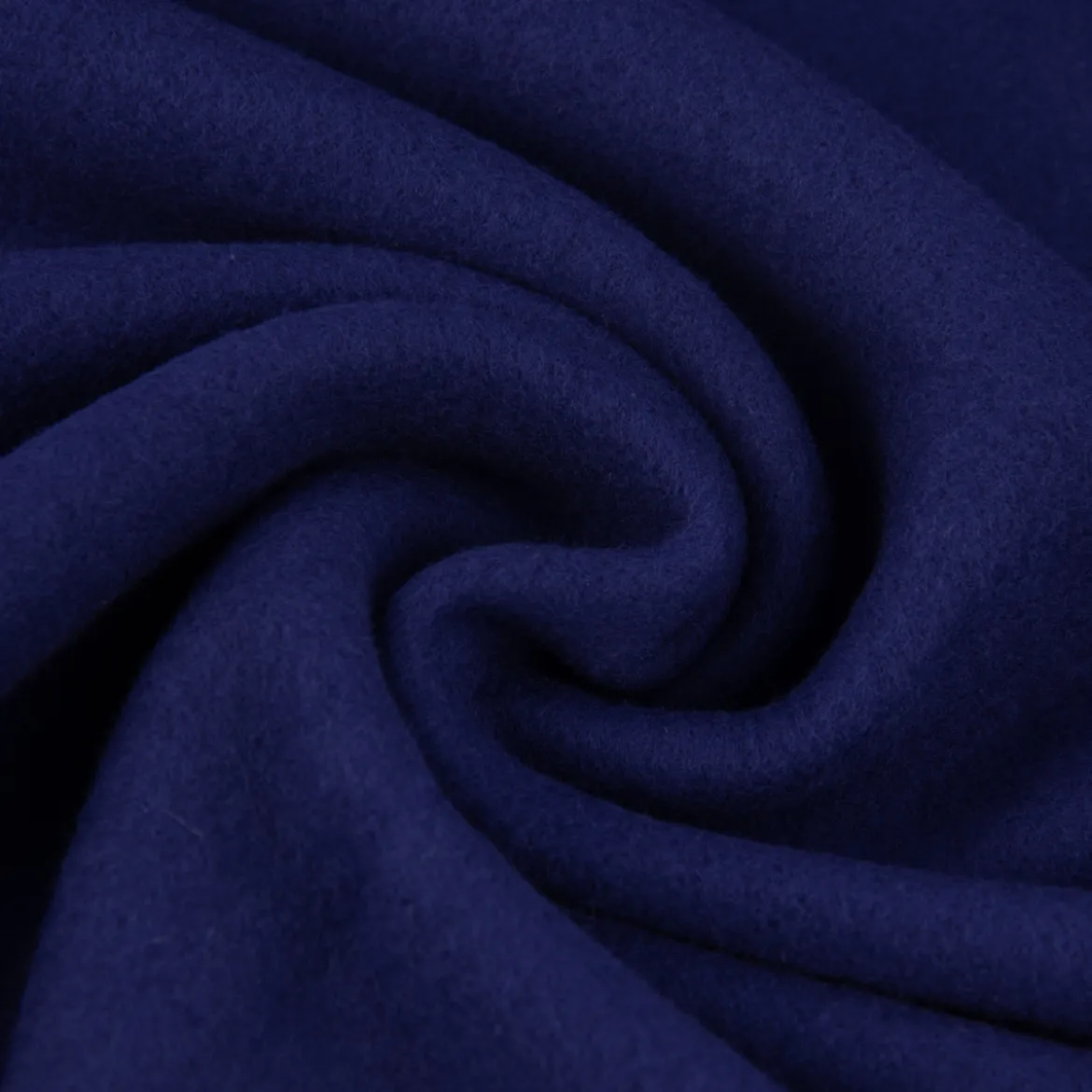Baumwollfleece Fleece aus Baumwolle einfarbig dunkelblau 1,45m